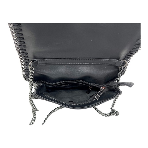 Crystal Rhinestones Embellished Faux Leather Crossbody Bag - Picture 7 of 9